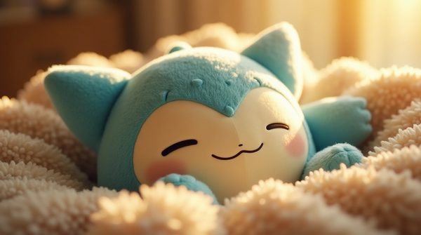 Embrace cuddly joy with the adorable Snorlax plush!