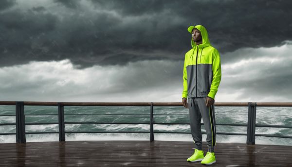 Make the most of unpredictable weather with a windbreaker tracksuit